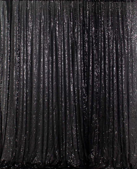 Black Sequin backdrop